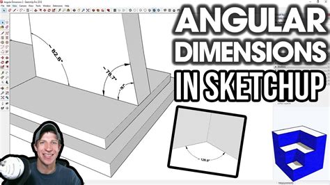 angle bar sketchup|Angular Dimension .
